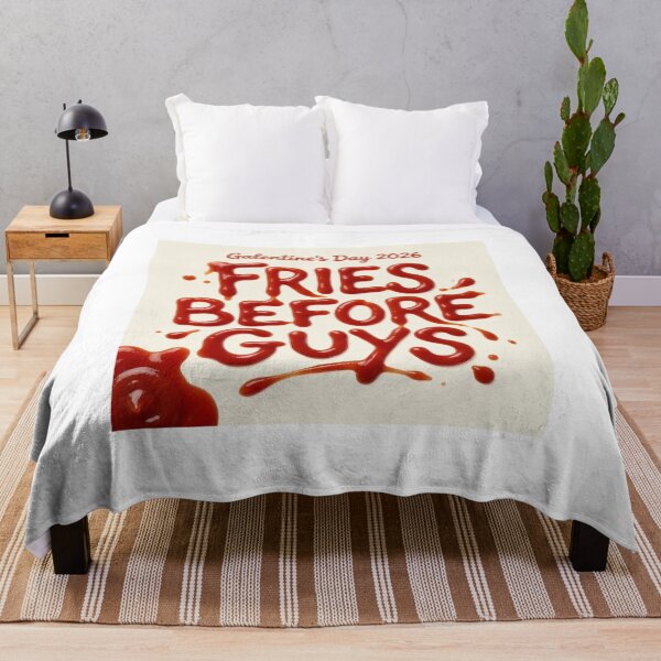 Item preview, Fries Before Guys Ketchup Text | Galentines 2026 designed and sold by ryanguas.