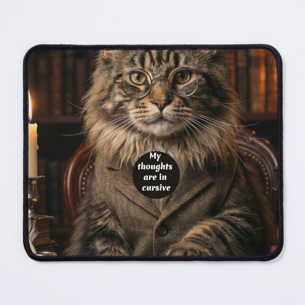 Item preview, Cursive Thoughts Maine Coon designed and sold by AngelBlessing.