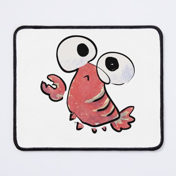 Item preview, Big-Eyed Shrimp Plea designed and sold by Cute & Funny Hand-Drawn Prints | Happy Doodle Friends Shop.