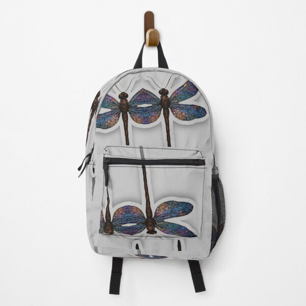 Item preview, Iridescent Stained Glass Dragonfly in Jewel Tones designed and sold by LuxuryApparels.