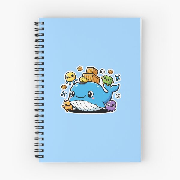 Item preview, Cute Docker Whale Container Ecosystem Sticker designed and sold by SheebRock.