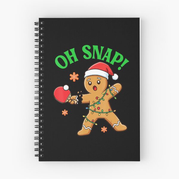Item preview, OH SNAP! Gingerbread Table Tennis Funny Christmas Cartoon designed and sold by WayTBeenkenArt.