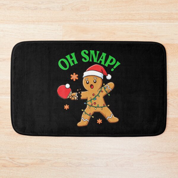 Item preview, OH SNAP! Gingerbread Table Tennis Funny Christmas Cartoon designed and sold by WayTBeenkenArt.