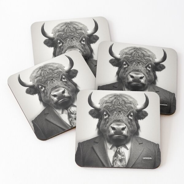 Item preview, Bison in Business Suit Art designed and sold by redstar19.
