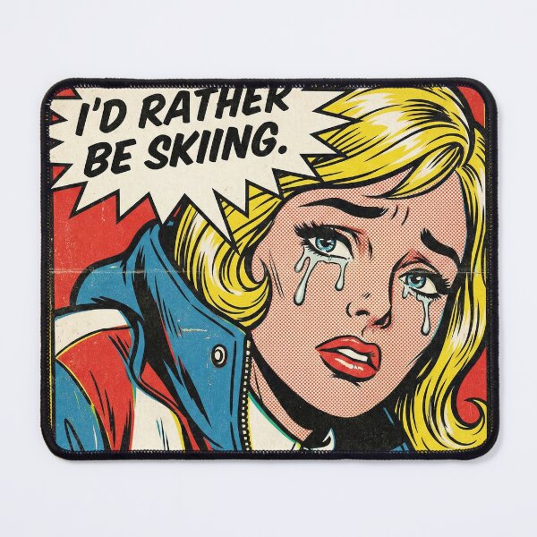 Item preview, Rather Be Skiing | Vintage Comic Anti-Valentine designed and sold by ryanguas.