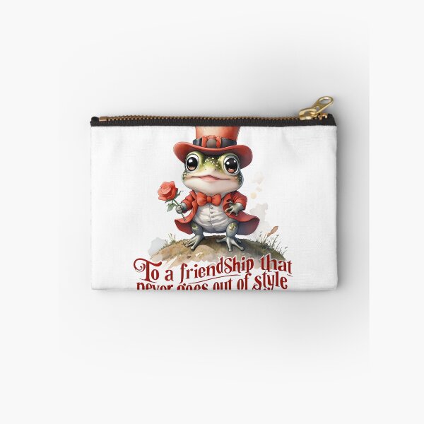 Item preview, Dapper Victorian Frog with Rose Watercolor designed and sold by ArtisticDesignsbyLinda.