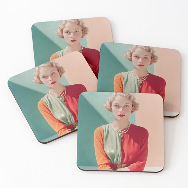 Item preview, 1930s Vintage Fashion Portrait – Elegant Art Deco Color Style designed and sold by Mindrender.
