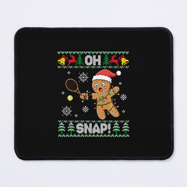 Item preview, OH SNAP! Gingerbread Tennis Funny Christmas Ugly Sweater designed and sold by WayTBeenkenArt.