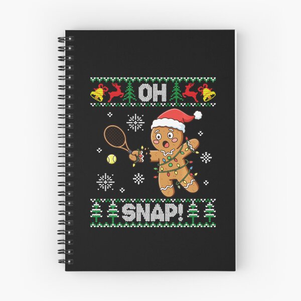 Item preview, OH SNAP! Gingerbread Tennis Funny Christmas Ugly Sweater designed and sold by WayTBeenkenArt.