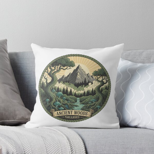 Item preview, Ancient Woods – Peaks & Secrets Forest Art designed and sold by ReykorShop.