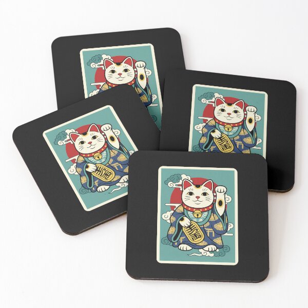 Item preview, 千万両 Maneki Neko Lucky Cat Japanese Fortune Art designed and sold by JordynLadukeg65.