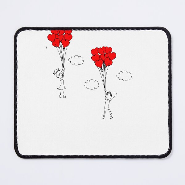 Item preview, Matching Couple Heart Balloons Design designed and sold by AmetistLight.