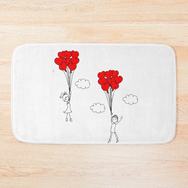 Item preview, Matching Couple Heart Balloons Design designed and sold by AmetistLight.