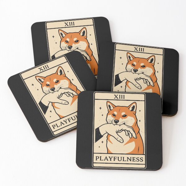 Item preview, XIII Playfulness Tarot Fox Occult Illustration designed and sold by JEFDodsonArt.