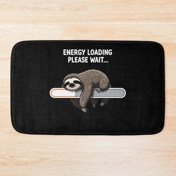 Item preview, Energy Loading… Please Wait — Funny Sloth Loading Bar Design designed and sold by WearContext.