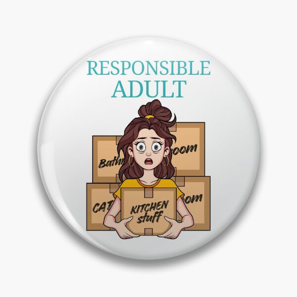 Item preview, Responsible Adult Stressed Woman on Moving Day designed and sold by ObsidianDaz.