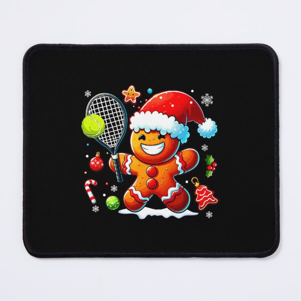 Item preview, Gingerbread Tennis Funny Christmas Cookie Player Cartoon designed and sold by WayTBeenkenArt.