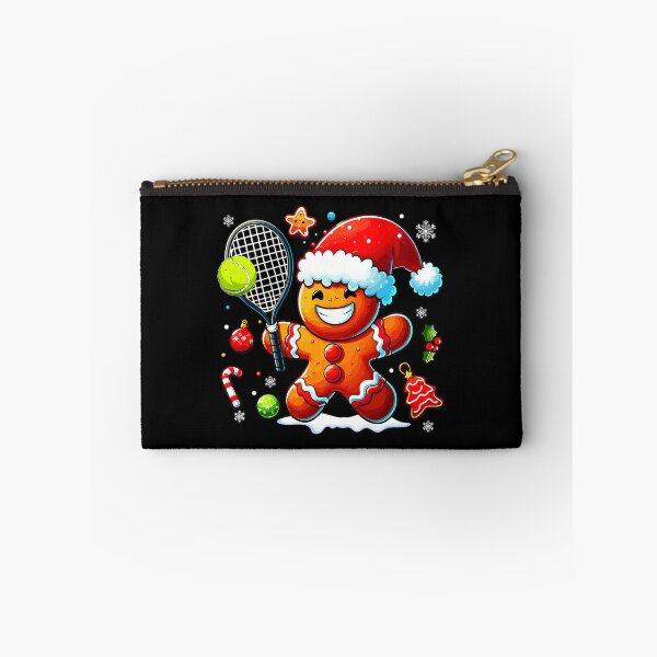 Item preview, Gingerbread Tennis Funny Christmas Cookie Player Cartoon designed and sold by WayTBeenkenArt.