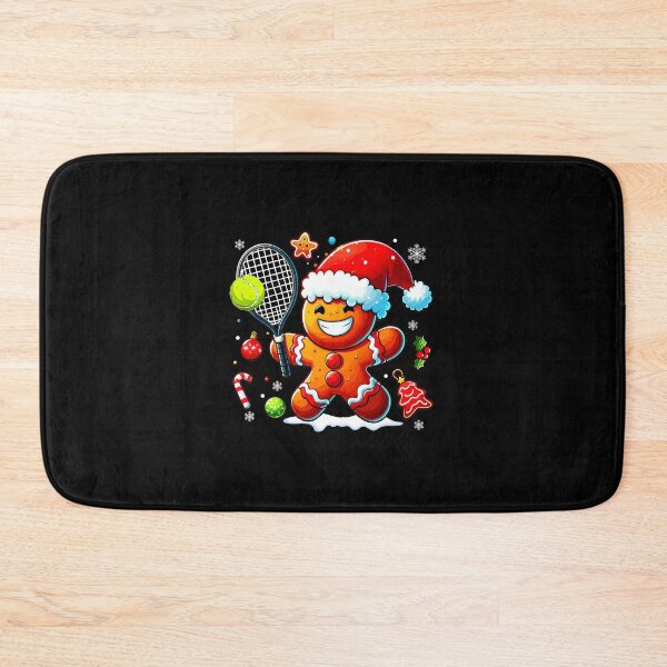 Item preview, Gingerbread Tennis Funny Christmas Cookie Player Cartoon designed and sold by WayTBeenkenArt.