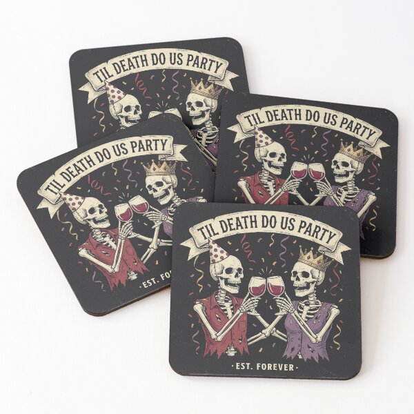 Item preview, Til Death Do Us Party | Skeleton Valentines Saturday designed and sold by ryanguas.