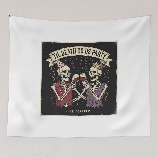 Item preview, Til Death Do Us Party | Skeleton Valentines Saturday designed and sold by ryanguas.