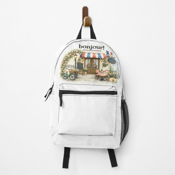 Item preview, Bonjour Paris Café – Cozy French Watercolor Illustration designed and sold by StrayaDesign.