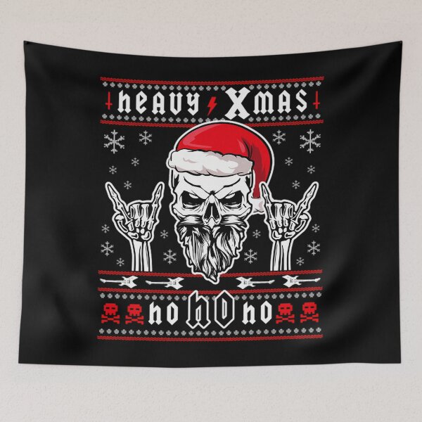 Item preview,  Heavy Metal Christmas Ugly Sweater - Deathmetal Grunge Headbanger Headbanging Rock Christmas Gif designed and sold by Goldenghost51.