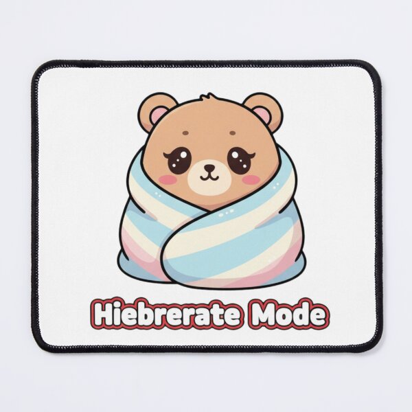Item preview, Hibernate Mode Kawaii Bear PNG – Cute Cozy Winter Illustration, Printable Digital Design for Stickers, T-Shirts & Crafts designed and sold by CozyPops.