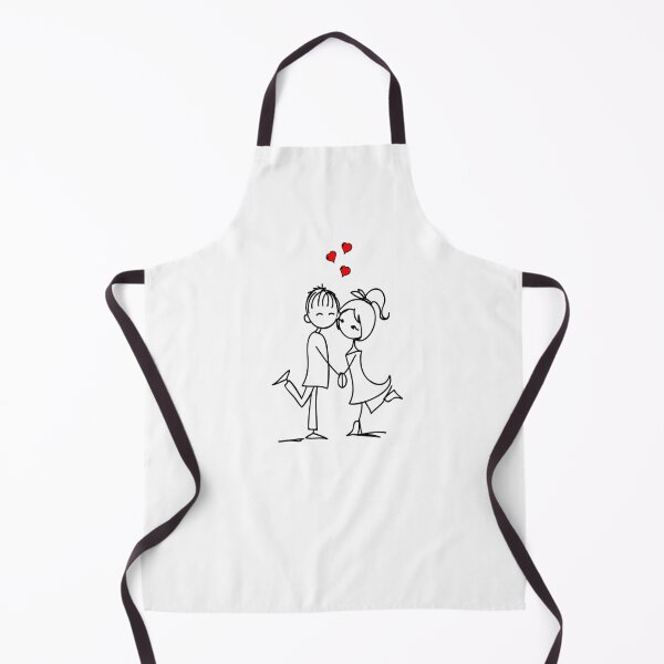 Item preview, Cute Romantic Couple Love Illustration designed and sold by AmetistLight.