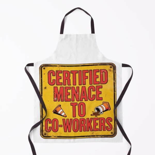 Item preview, Certified Menace to Co-Workers Funny Warning Sign Design - Office Humor Graphic designed and sold by JonathanP514.