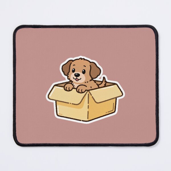 Item preview, Design For Sticers-A little, Cute Puppy In The Box designed and sold by Goca Shop.