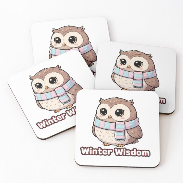 Item preview, Winter Wisdom Cute Owl PNG – Cozy Kawaii Winter Illustration, Printable Digital Design for Stickers, Shirts & Craftscute winter owl  designed and sold by CozyPops.