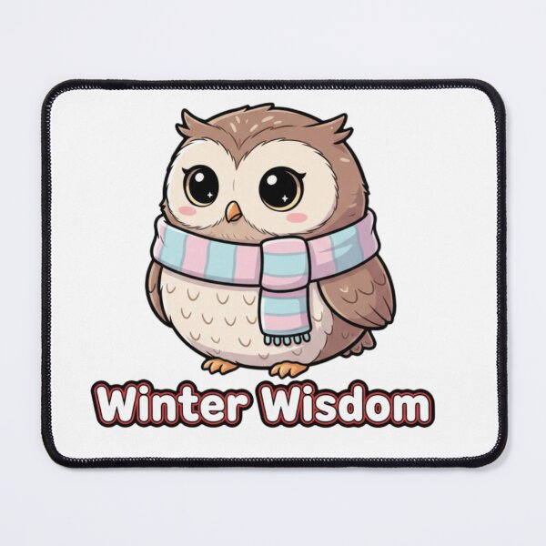 Item preview, Winter Wisdom Cute Owl PNG – Cozy Kawaii Winter Illustration, Printable Digital Design for Stickers, Shirts & Craftscute winter owl  designed and sold by CozyPops.