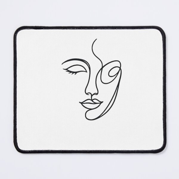 Item preview, Female Face Line Art Minimal Portrait Illustration designed and sold by IRON WINGS /USAF.