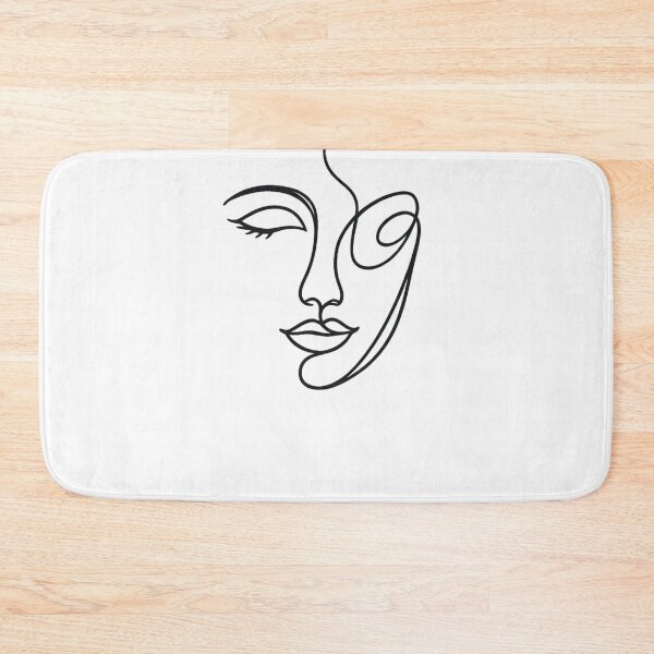 Item preview, Female Face Line Art Minimal Portrait Illustration designed and sold by Combat Skies.