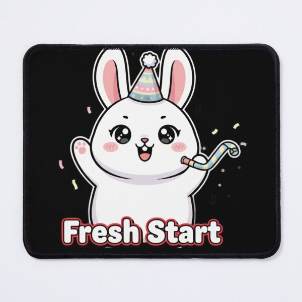 Item preview, Fresh Start Cute Bunny PNG – Kawaii Rabbit Illustration, New Beginning Digital Design for Stickers, Shirts & Crafts designed and sold by CozyPops.