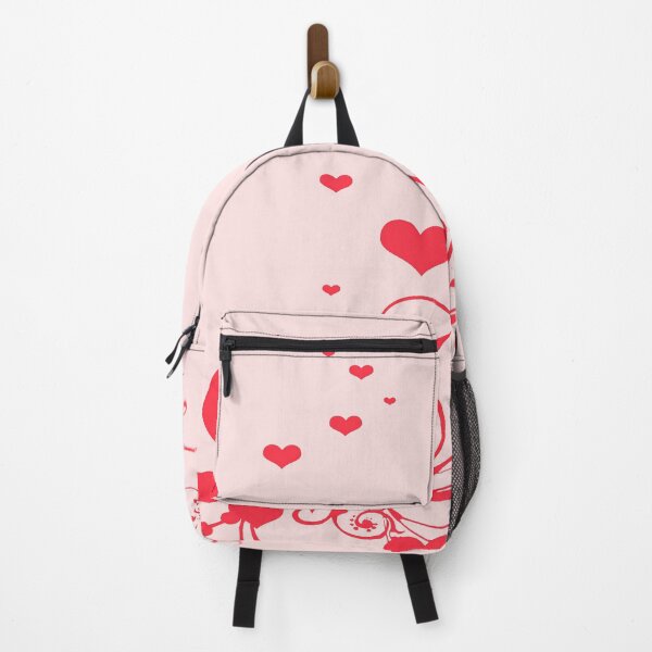 Item preview, Hearts And Elegant Curling Flourishes Minimal Illustration Red designed and sold by taiche.