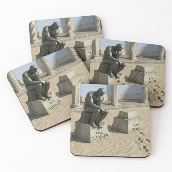 Item preview, Thinker vs Doer – Action Begins After Thought designed and sold by muternal.