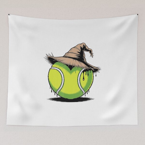 Item preview, Scarecrow Tennis Funny Halloween Tennis Illustration designed and sold by WayTBeenkenArt.