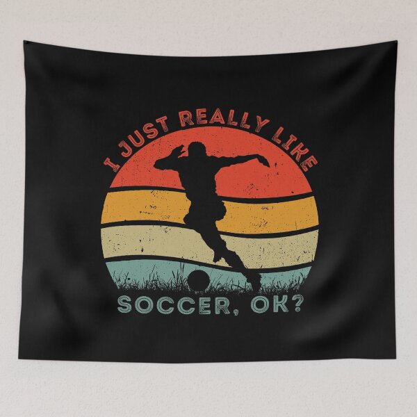 Item preview, I Just Really Like Soccer, OK? Vintage Soccer Passion Gifts designed and sold by SkymarArt.