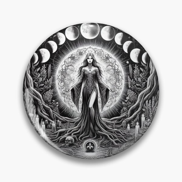 Item preview, Lunar Ritual Goddess Illustration designed and sold by Roberta Calabrese.