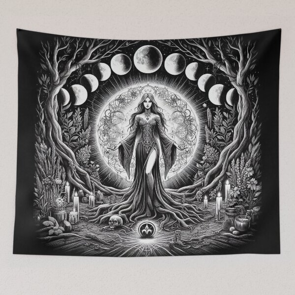 Item preview, Lunar Ritual Goddess Illustration designed and sold by Roberta Calabrese.