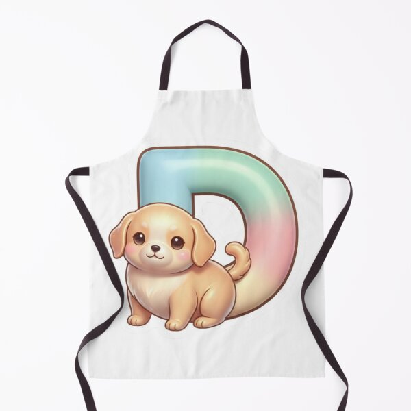 Item preview, Kawaii Dog Alphabet Letter D – Cute Pastel 3D Nursery & Teacher Sticker designed and sold by Rose Collection Shop.