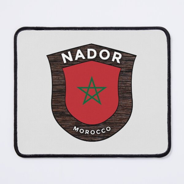 Item preview, Nador Morocco | Flag Shield Travel Emblem designed and sold by World Designs.