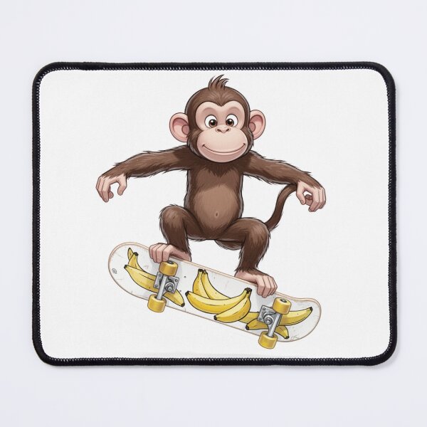 Item preview, Skating Monkey — Cute Cartoon Skateboard Illustration designed and sold by WearContext.