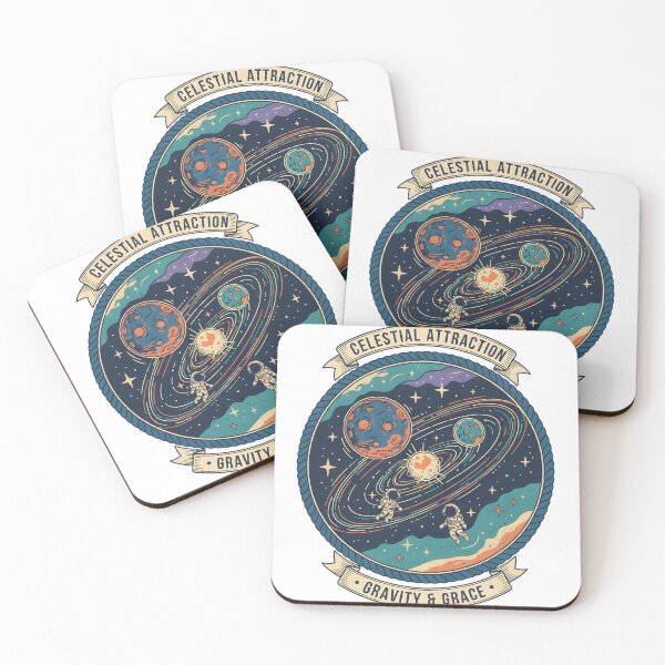 Item preview, Celestial Attraction – Gravity & Grace Space Art designed and sold by ReykorShop.