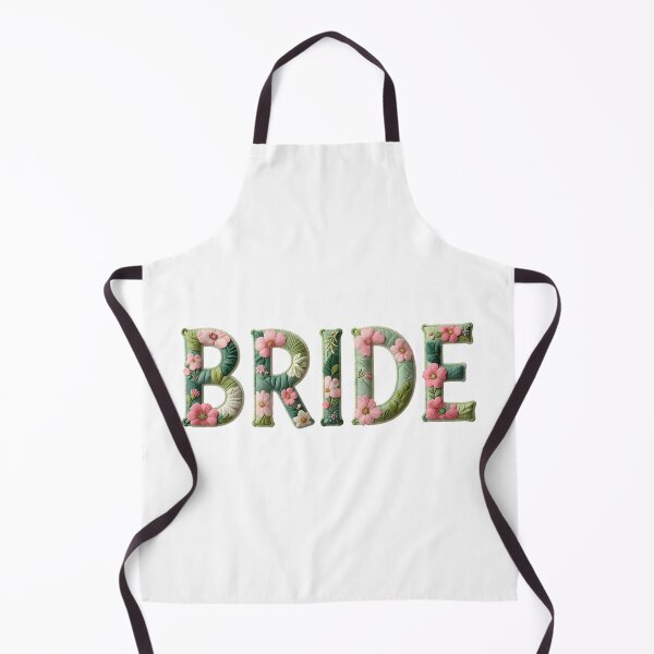 Item preview, BRIDE - IN PRETTY FLORAL FAUX LETTERING designed and sold by AlexOBrienArt.