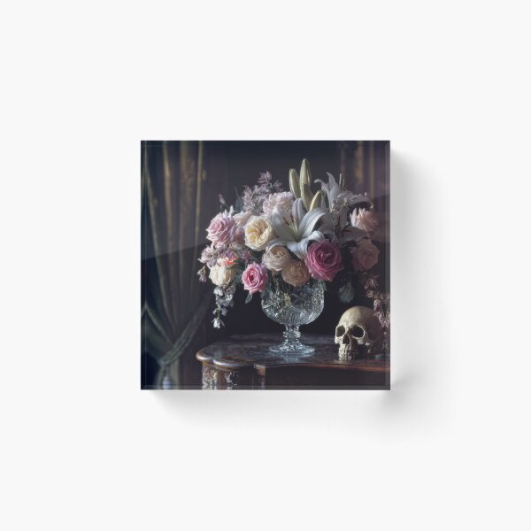 Item preview, Still Life with flowers and vanitas designed and sold by Igor Zeiger.