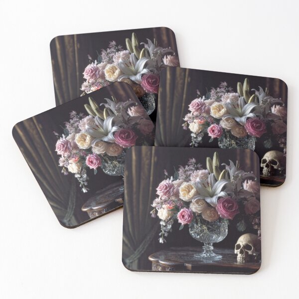 Item preview, Still Life with flowers and vanitas designed and sold by Igor Zeiger.