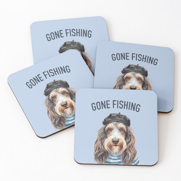 Item preview, Daddy dog gone fishing designed and sold by FlowerFolie.